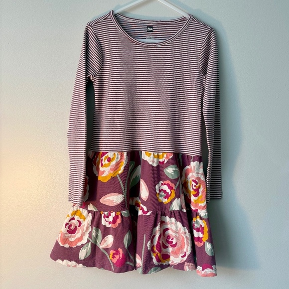 Tea Collection Other - Tea Collection Tiered Skirted Twirl Dress in Turkish Rose print-Size 5